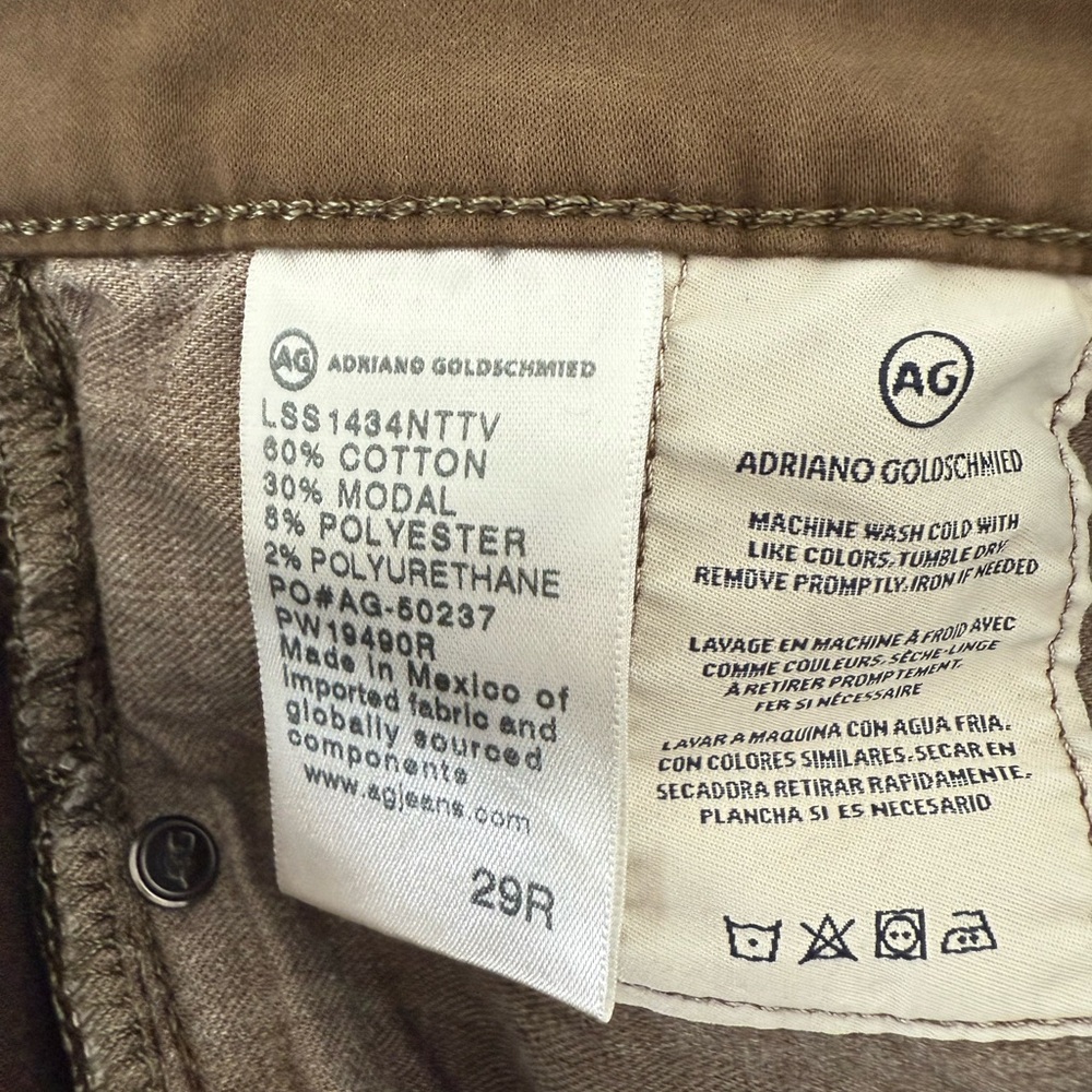 AG Brown Cigarette Leg Pants (29R) - Picture 6 of 6